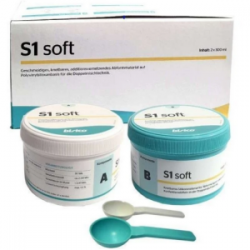S1 Soft, м'який А-силікон, база+катализатор, 2*300мл
