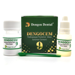Dengocem 9, склоіономерний реставраційний цемент для бічних зубів, 15г+10мл