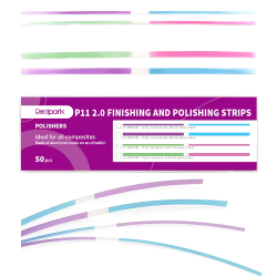 DPW1004 Штрипси полірувальні Fine/ExtraFine (Зелені/Рожеві), 4мм, 15,2см, 50шт
