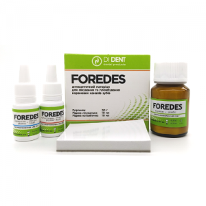 Foredes, resorcinol-formalin cement for sealing root canals, 30g+10g+10g