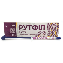 Rootfil, paste based on calcium hydroxide for temporary filling of root canals, 1.5g