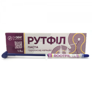 Rootfil, paste based on calcium hydroxide for temporary filling of root canals, 1.5g
