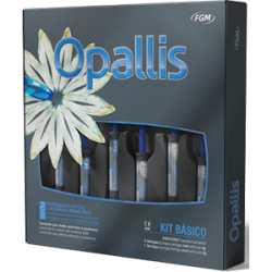 Opallis Clinical Kit, universal nanofilled microhybrid, set (EA2, EA3, DA2, DA3 * 4 g, Ambar * 4ml, accessories)