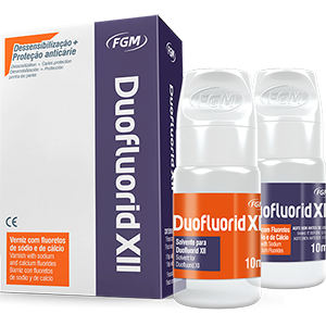 Duofluorid XII, fluorinating agent, varnish (6% calcium fluoride) 10 ml, solvent (6% sodium fluoride) 10 ml
