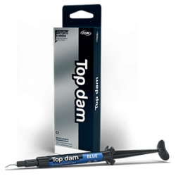 Top Dam, insulating coating for gums (liquid rubber dam), blue