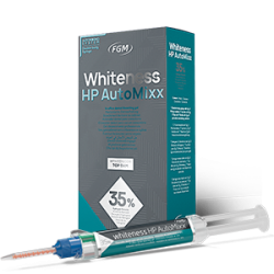 Whiteness HP AutoMixx, material for photochemical teeth whitening with calcium, 35% hydrogen peroxide