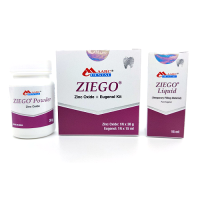 Zeigo, zinc oxide eugenol cement for gaskets and temporary fillings, 30g*15ml