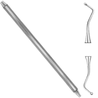 1449 Штопфер кулеподібний, двосторонній, №1/2 (1.2мм/1.6мм)