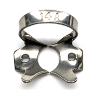 44-235-00 Rubber dam clamp for molars, with wings, Fig 14A