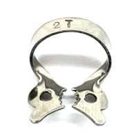 44-216-00 Rubber dam clamp for premolars, with wings, toothed, Fig 2T