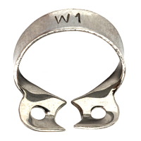 44-211-00 Rubber dam clamp for premolars, with wings, Fig W1
