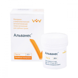 Альванес паста, гемостатичний і антисептичний матеріал для альвеол, 20г