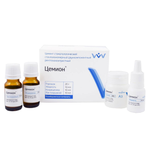 Universal cemion, glass ionomer of chemical hardening, 20 g + 3 * 10 ml