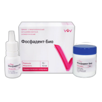 Phosphadent Bio, calcium phosphate antiseptic cement, temporary, 15 g * 12 ml