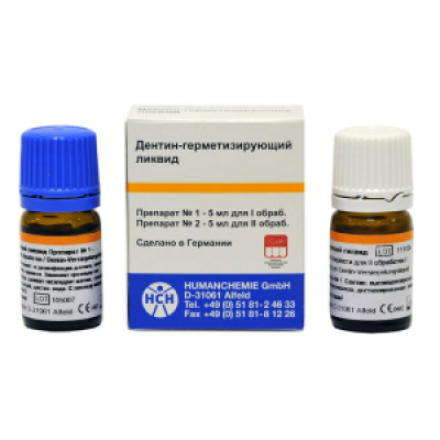 Dentin-sealing liquid, 5 ml + 5 ml