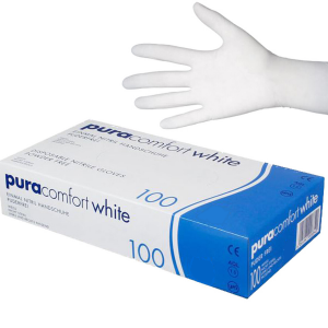 Рукавички білі нітрилові XS, 100шт