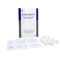 Surgispon, стерильна желатинова гемостатична губка, що розсмоктується, 10*10*10мм, 32 шт