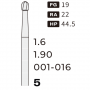 FG1-RA-5 carbide bur RA, ball (016)