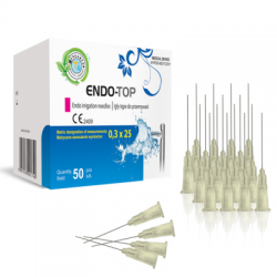 The needle is endodontic sterile, 0,3mm X 25mm