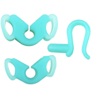 Set: soft silicone bite blocks (2pcs) + cheek holder hook (1pc), autoclavable at 135C
