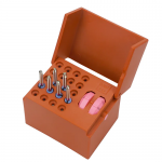 Plastic endobox with memory, 20 holes, orange