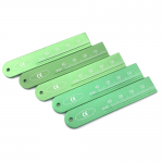 Aluminum autoclavable endoruler (135), green