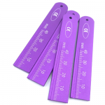 Aluminum autoclavable endoruler (135), purple