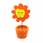 Business card holder, orange flower