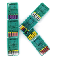 K-Files # 06, 25mm, manual drills for the passage and processing of root canals, 6pcs