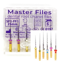 Master Files, SF1-FF1 2 pcs, Ni-Ti tool for developing root canals for the corner tip, 6pcs