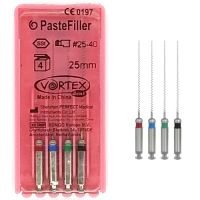 Paste Fillers №25-40, 25 mm, channel fillers for an angular tip, 6 pieces