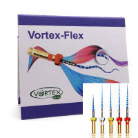 Vortex FLEX, 25/06, 25 mm, system of machine nickel-titanium profiles for curved channels, 6 pcs
