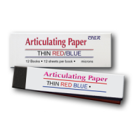 Articulation paper, blue / red, 38 microns, 12 blocks * 12 pieces