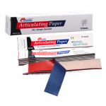 Артикуляционная бумага, красно-синяя, 40мк, 10 блоков*12шт