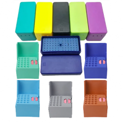 Plastic endobox with memory, 20 holes, blue