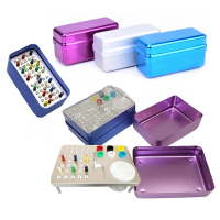 Endobox aluminum on 35 tools + a support for gutt. pins (6) + wedge stand, purple, JA-25