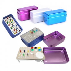 Endobox aluminum on 35 tools + a support for gutt. pins (6) + wedge stand, purple, JA-25