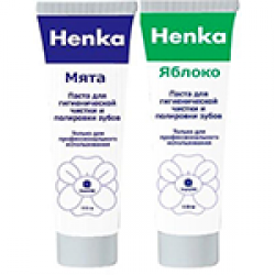 Henka, паста для професійного чищення та полірування зі зміною абразивності, яблуко, 115г (Термін 10.23)