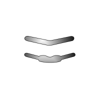 MA19012 Metal matrices for molars, curved with thin tips, 35 μm, 12 pcs