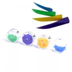 Plastic wedges, GREEN - thin and short, 100 pcs