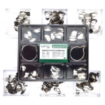 Matrices sectional contour metal, small with a protrusion, 50μm, 50pcs (0971)