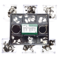 Matrices sectional contour metal, small with a protrusion, 50μm, 50pcs (0971)