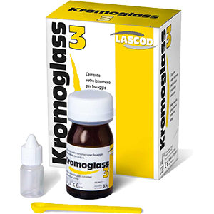 Kromoglass 3, water glass ionomer cement for fixing, 35g