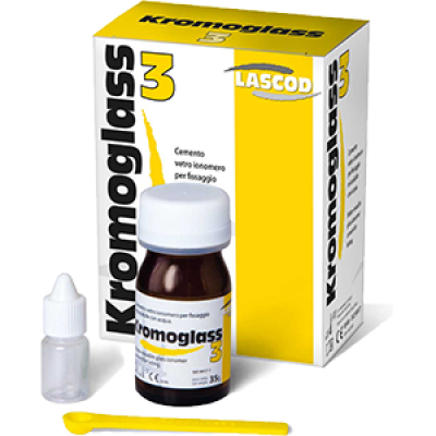 Kromoglass 3, water glass ionomer cement for fixing, 35g