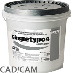 Singletypo4 Light Gray, heavy-duty plaster, class 4, gray