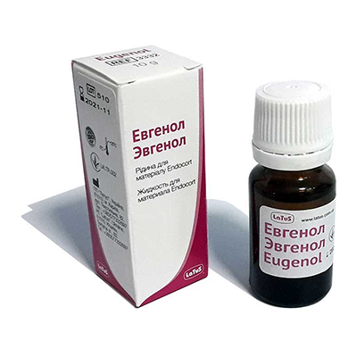 Eugenol, liquid for filling and antiseptic treatment of root canals, 10g