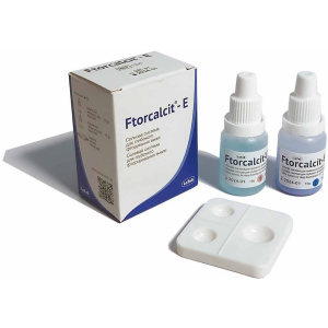 Фторкальцит Е, сольова система для глибокого фторування емалі, 10г+10г (Ftorcalcit-E)