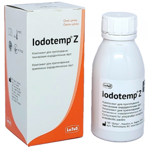 Йодотемп зет, окис цинку - компонент для тимчасових пломб, 80г (Iodotemp Z)