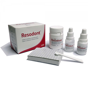 Резодонт, матеріал пломбування кореневих каналів на основі резорцин-формаліну, набір 40г+12мл+12мл (Resodont)