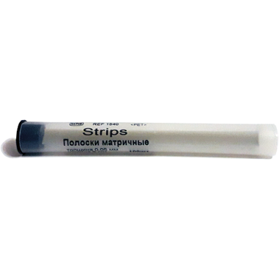 Strips of mylar transparent separation, 100 pieces
